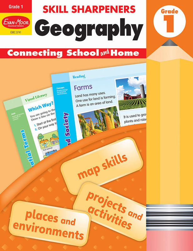 Skill Sharpeners: Geography, Grade 1 - Activity Book