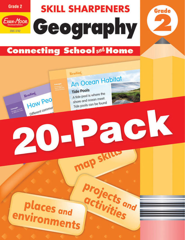 Skill Sharpeners: Geography, Grade 2 — Class pack