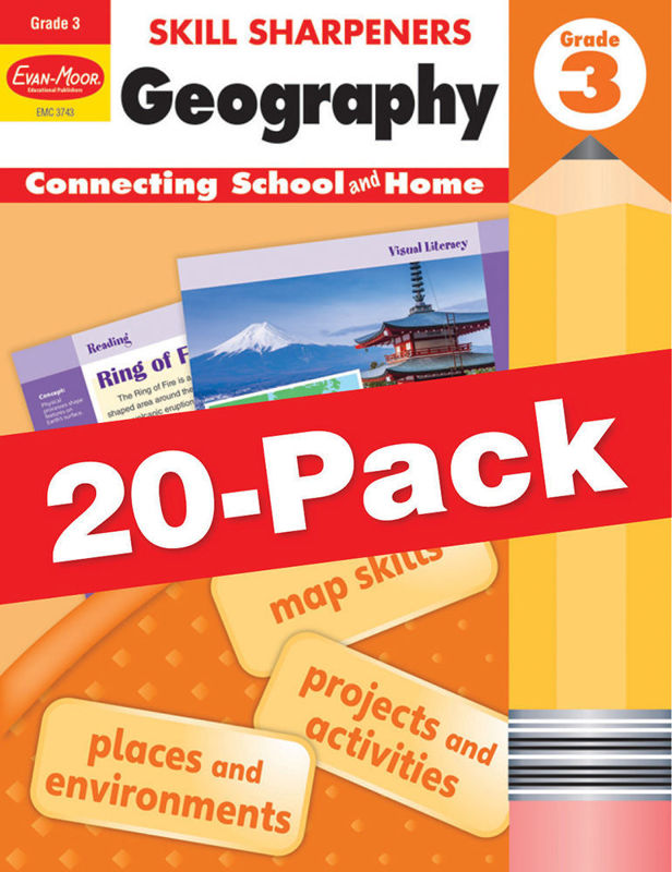 Skill Sharpeners: Geography, Grade 3 — Class pack