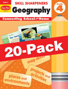 Skill Sharpeners: Geography, Grade 4 — Class pack