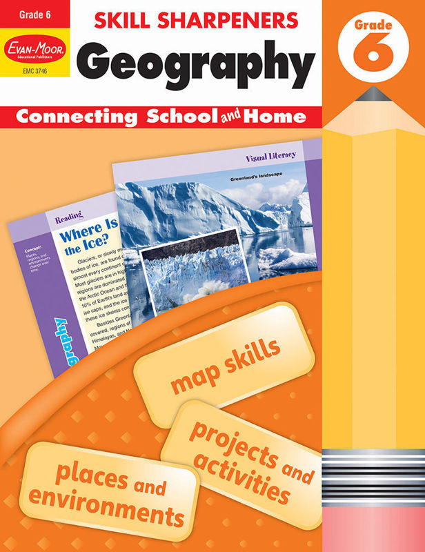 Skill Sharpeners: Geography, Grade 6 - Activity Book