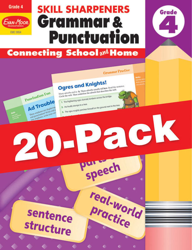 Skill Sharpeners: Grammar & Punctuation, Grade 4 — Class pack