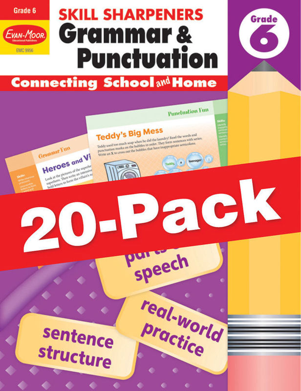 Skill Sharpeners: Grammar & Punctuation, Grade 6 — Class pack