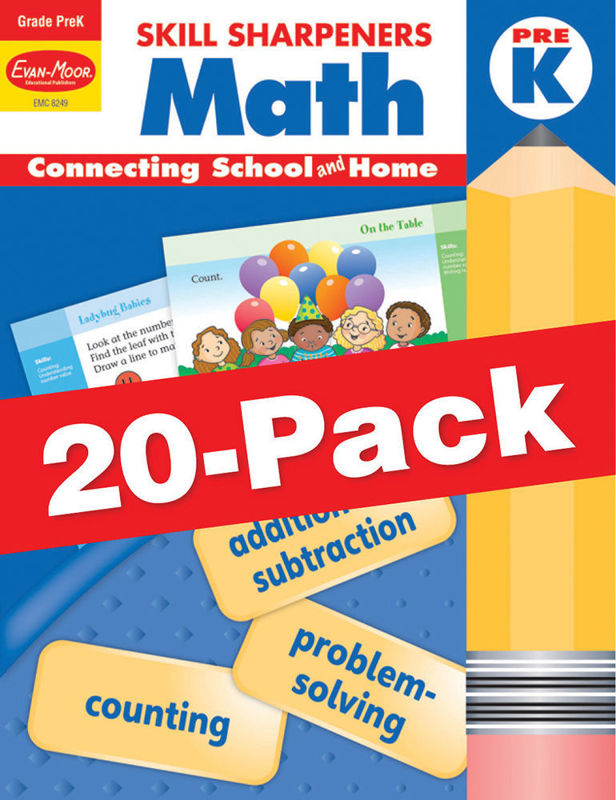 Skill Sharpeners: Math, Grade PreK — Class pack