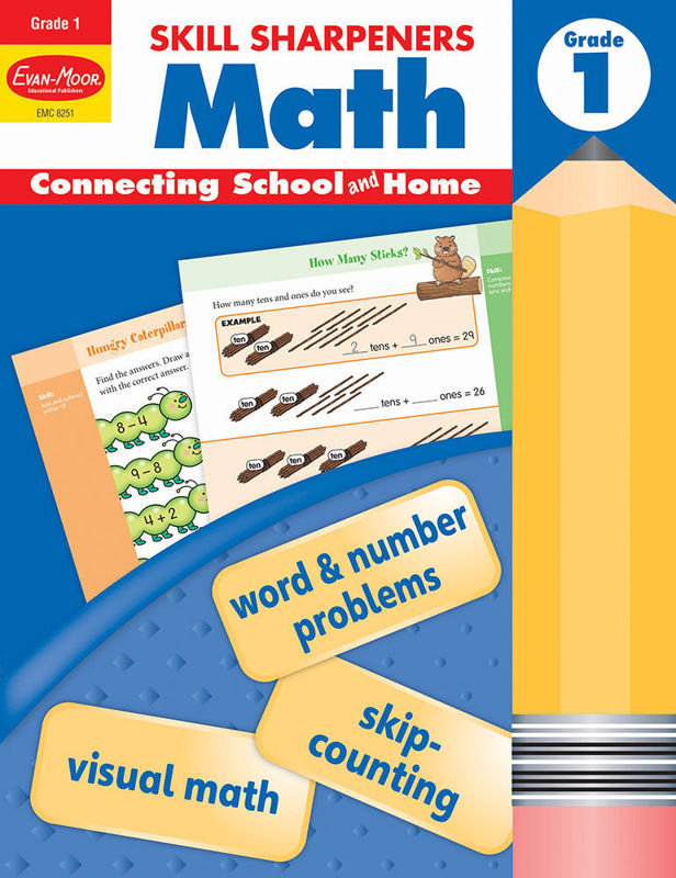 Skill Sharpeners: Math, Grade 1 - Activity Book