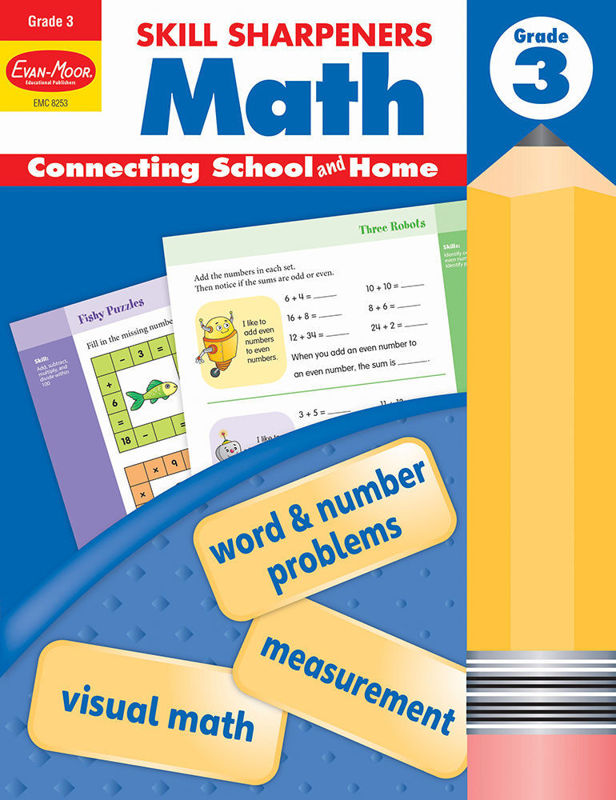 Skill Sharpeners: Math, Grade 3 - Activity Book