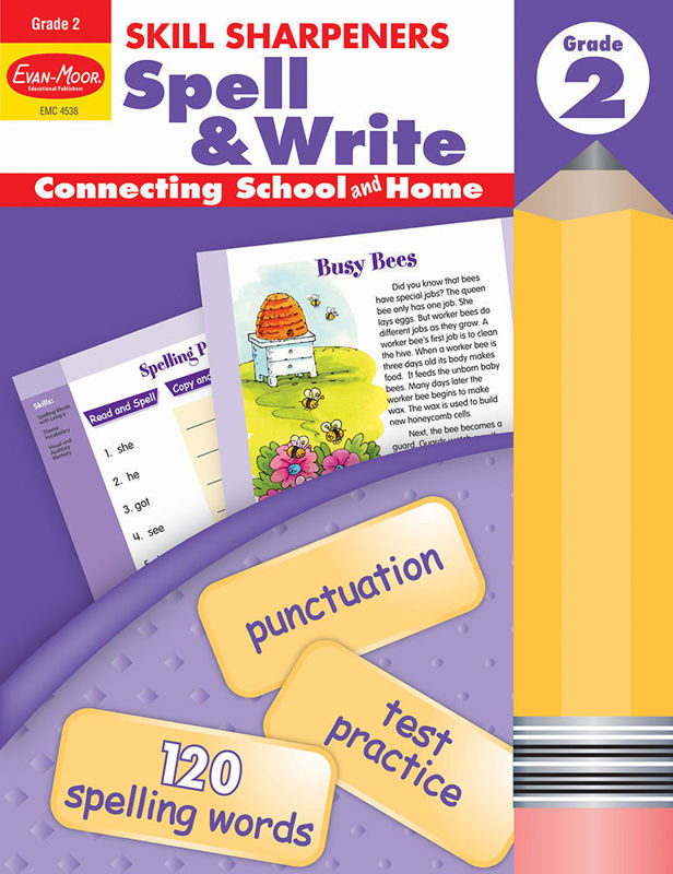 Skill Sharpeners: Spell & Write, Grade 2 - Activity Book