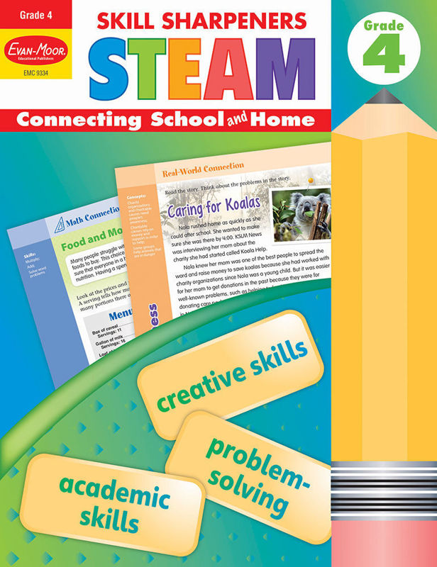 Skill Sharpeners: STEAM, Grade 4 - Activity Book