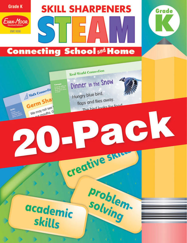 Skill Sharpeners: STEAM, Grade K — Class pack