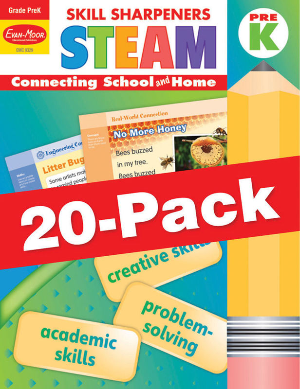 Skill Sharpeners: STEAM, Grade PreK — Class pack