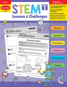 STEM Lessons and Challenges, Grade 3 - Teacher Reproducibles, Print