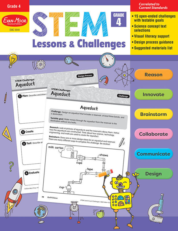 STEM Lessons and Challenges, Grade 4 - Teacher Reproducibles, Print