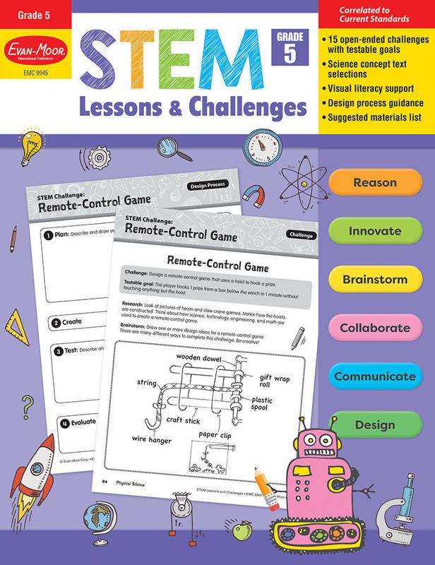 STEM Lessons and Challenges, Grade 5 - Teacher Reproducibles, E-book