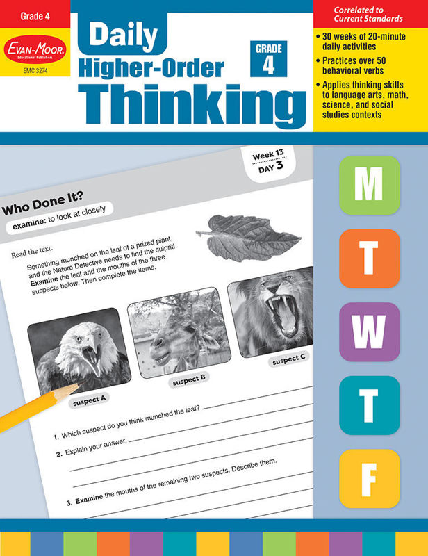 Daily Higher-Order Thinking, Grade 4 - Teacher's Edition, E-book