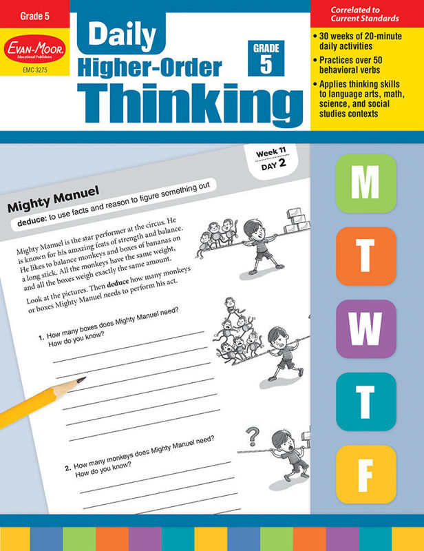 Daily Higher-Order Thinking, Grade 5 - Teacher's Edition, Print