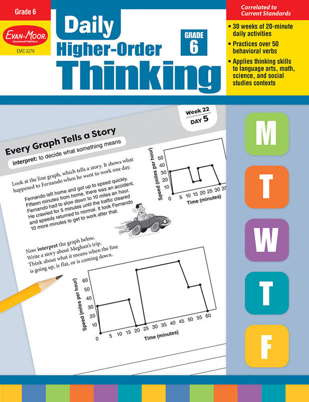 Daily Higher-Order Thinking, Grade 6 - Teacher's Edition, Print