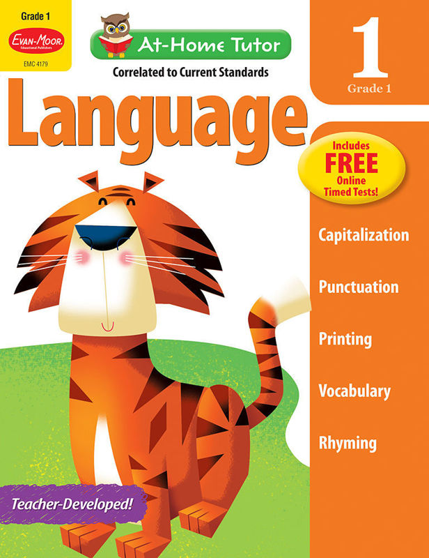 At-Home Tutor: Language, Grade 1 - Activity Book