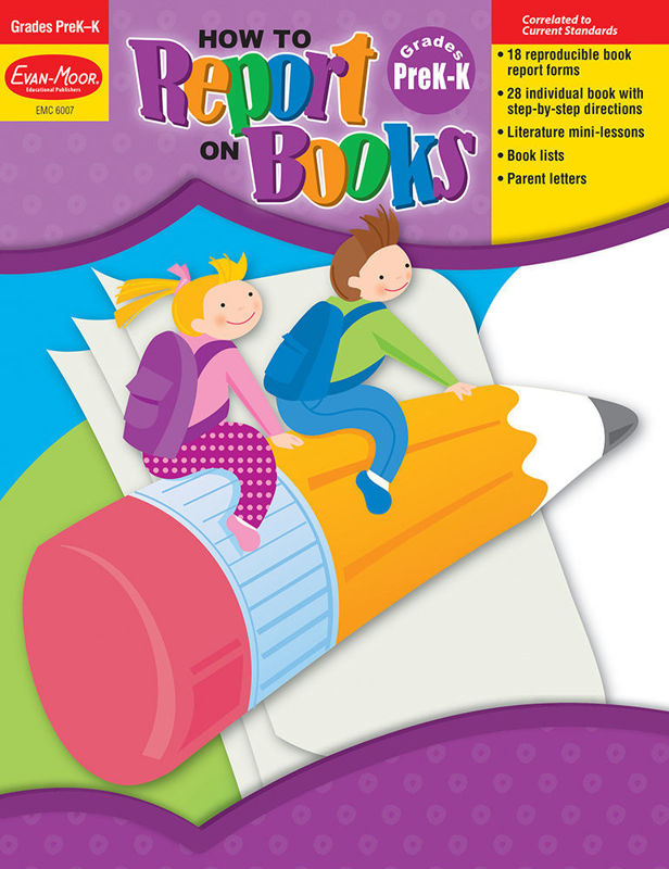 How to Report on Books, Grades PreK-K - Teacher Reproducibles, E-book