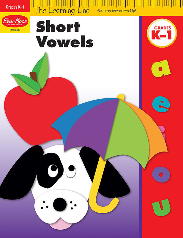 Learning Line: Short Vowels, Grades K-1 - Activity Book