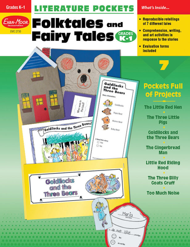 Literature Pockets: Folktales & Fairy Tales, Grades K-1 - Teacher Reproducibles, Print