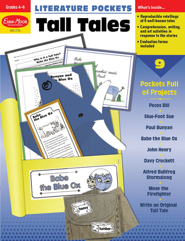 Literature Pockets: Tall Tales, Grades 4-6 - Teacher Reproducibles, E-book