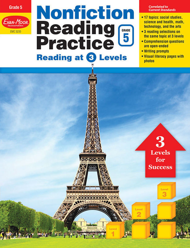 Nonfiction Reading Practice, Grade 5 - Teacher Reproducibles, Print