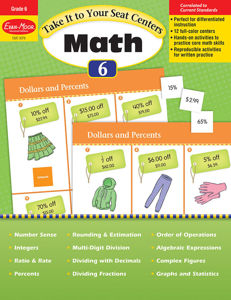 Take It to Your Seat: Math Centers, Grade 6 - Teacher Reproducibles, E-book