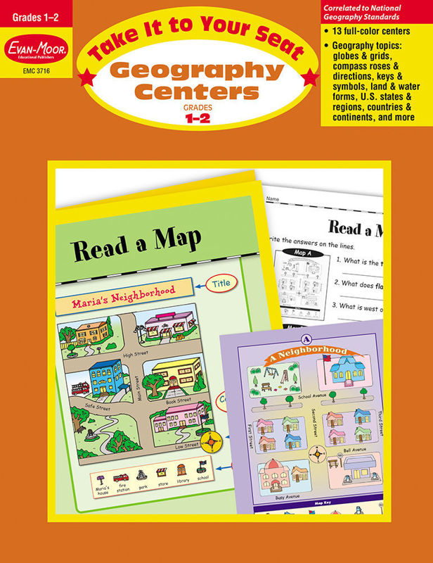 Take It to Your Seat: Geography Centers, Grades 1-2 - Teacher Reproducibles, E-book