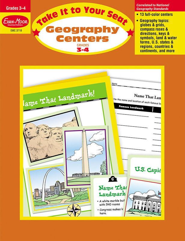 Take It to Your Seat: Geography Centers, Grades 3-4 - Teacher Reproducibles, E-book