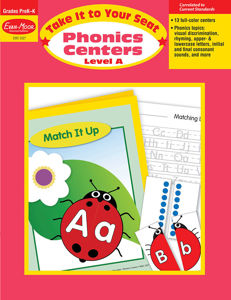 Take It to Your Seat: Phonics Centers, Grades PreK-K (Level A) - Teacher Resource, Print