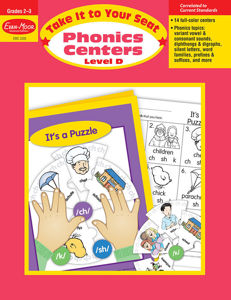 Take It to Your Seat: Phonics Centers, Grades 2-3 (Level D)- Teacher Resource, E-book