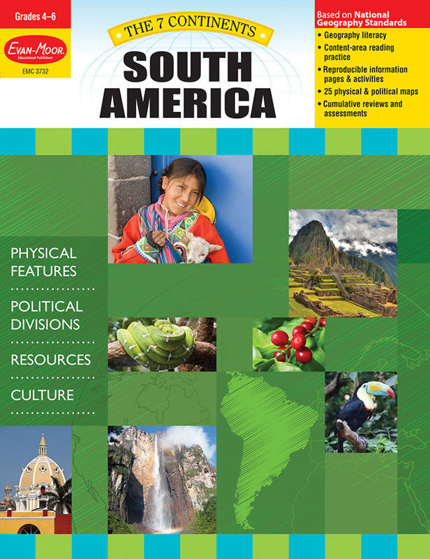 7 Continents: South America, Grades 4-6 - Teacher Reproducibles, Print