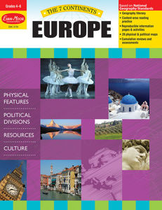 7 Continents: Europe, Grades 4-6 - Teacher Reproducibles, Print