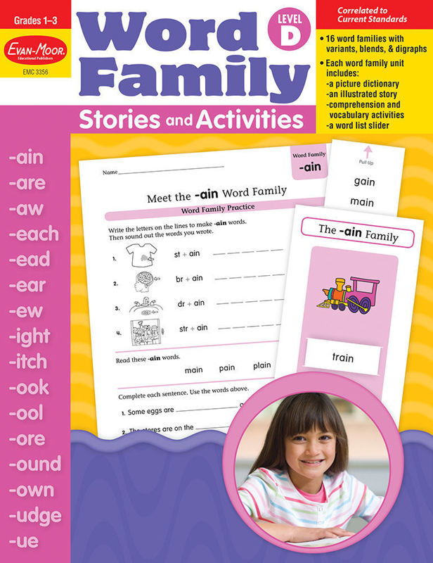 Word Family Stories and Activities, Grades 1-3 (Level D)- Teacher Reproducibles, E-book