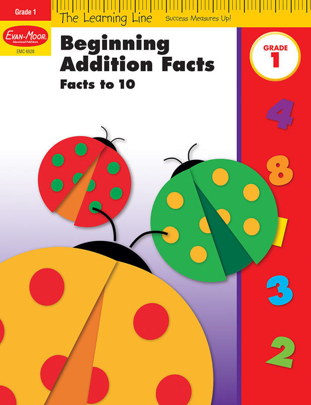 Learning Line: Beginning Addition - Facts to 10, Grade 1 - Activity Book