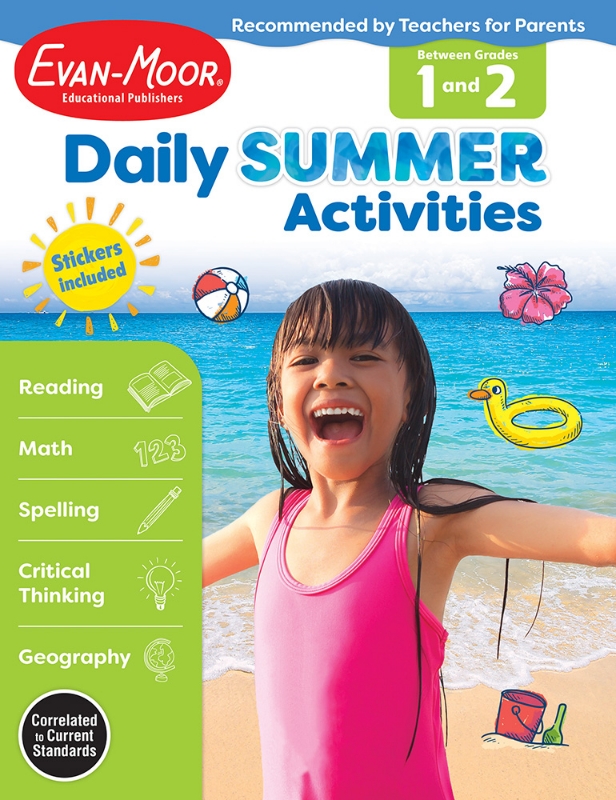 Daily Summer Activities: Between Grades 1st Grade and 2nd Grade, Grades 1-2 - Activity Book