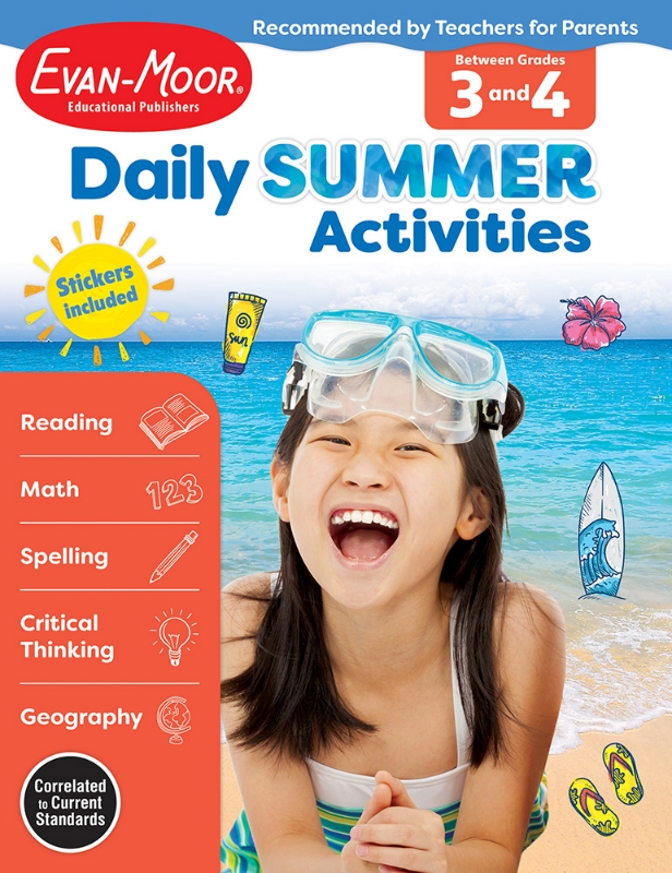 Daily Summer Activities: Between Grades 3rd Grade and 4th Grade, Grades 3-4 - Activity Book