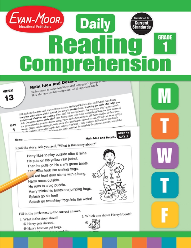 Daily Reading Comprehension, Grade 1 - Teacher's Edition, Print