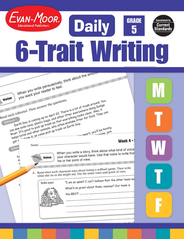 Daily 6-Trait Writing, Grade 5 - Teacher's Edition, Print