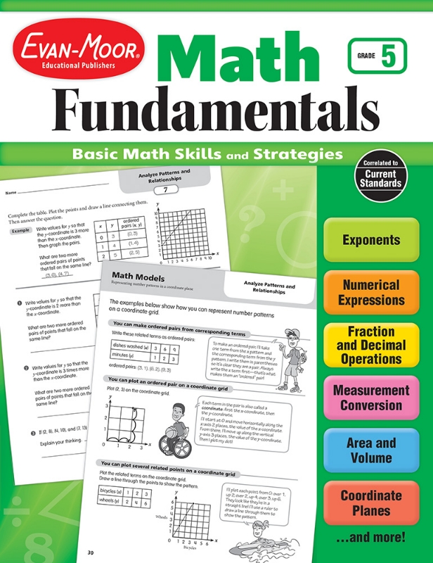 Math Fundamentals, Grade 5 - Teacher Reproducibles, Print