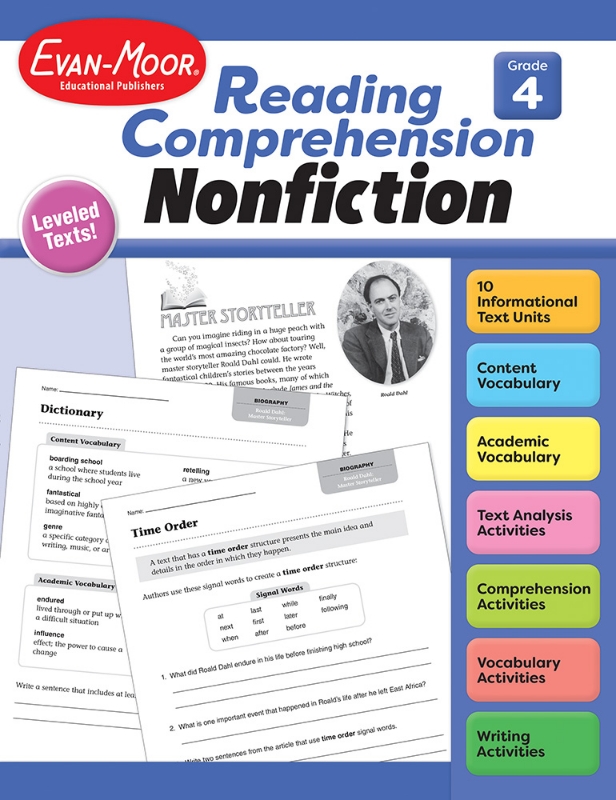 Reading Comprehension: Nonfiction, Grade 4 - Print