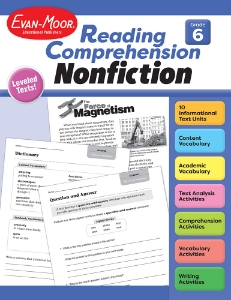 Reading Comprehension: Nonfiction, Grade 6 - Print