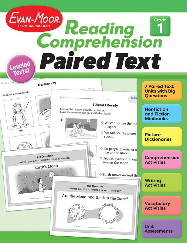 Reading Comprehension: Paired Text, Grade 1 - Print