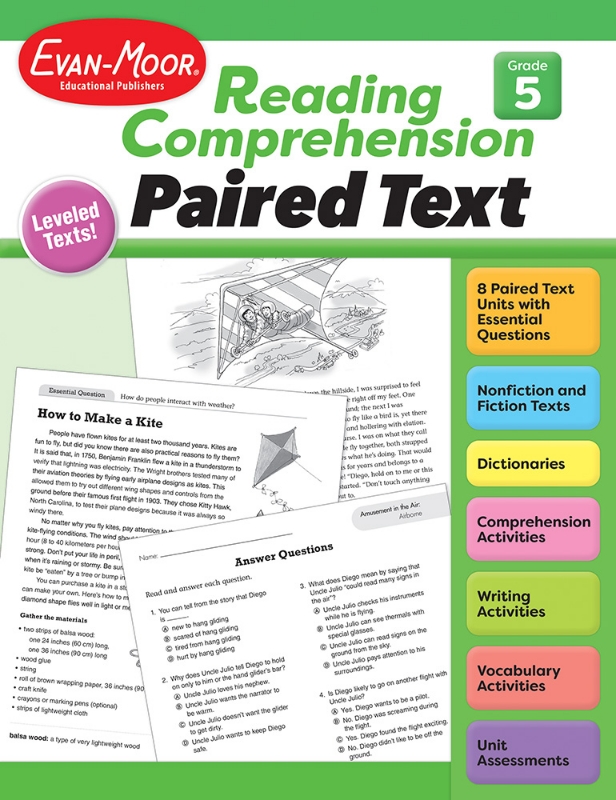 Reading Comprehension: Paired Text, Grade 5 - Print