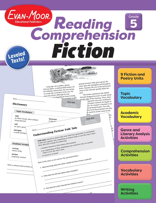 Reading Comprehension: Fiction - Teaching Resource, Grade 5 - Print