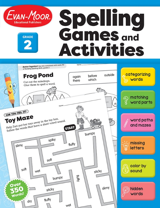 Spelling Games and Activities, Grade 2