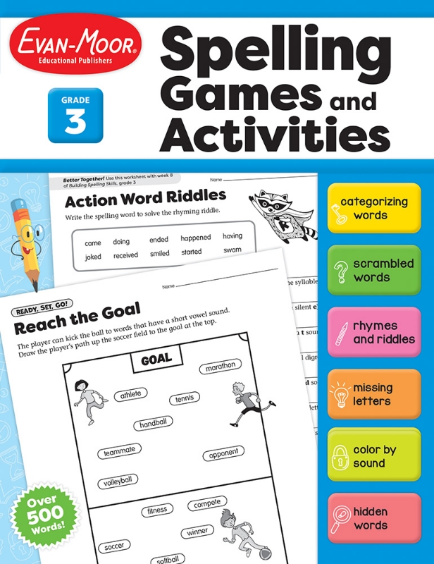 Spelling Games and Activities, Grade 3 - E-book