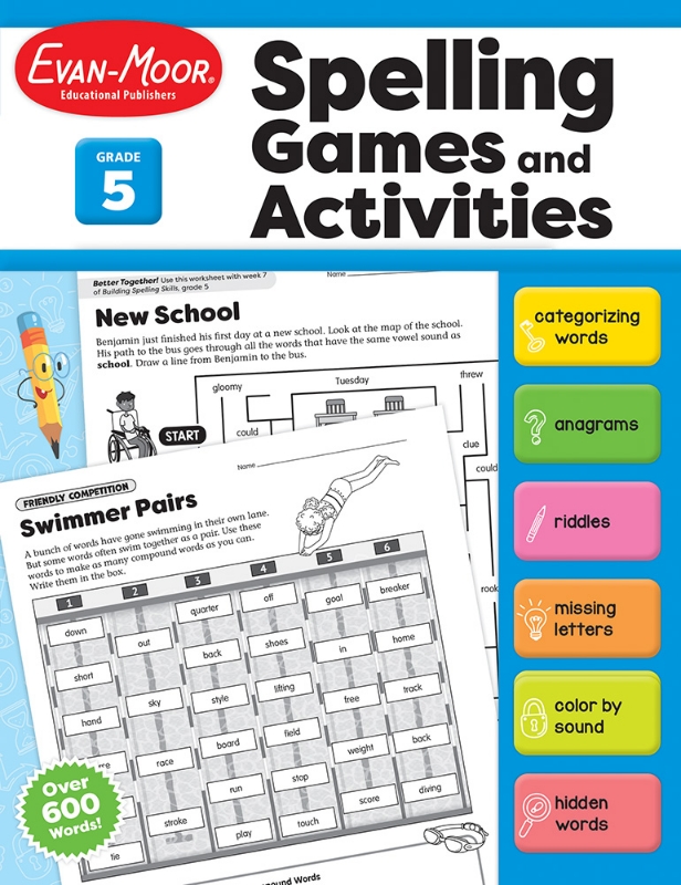 Spelling Games and Activities, Grade 5