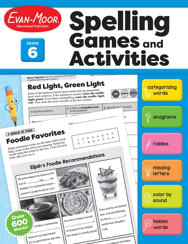 Spelling Games and Activities, Grade 6 - E-book