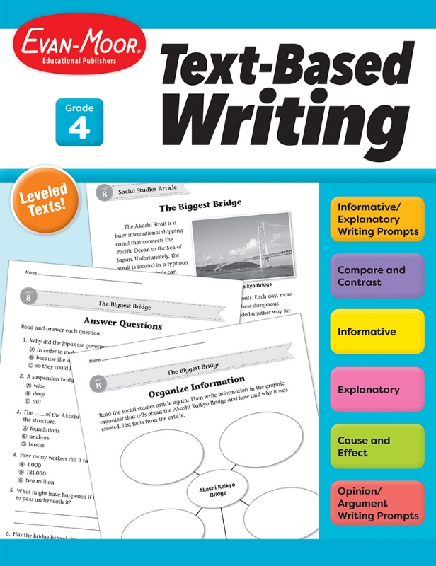 Text-Based Writing, Grade 4 - Teacher's Edition, Print